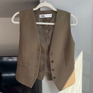 Zara olive women Suit Vest